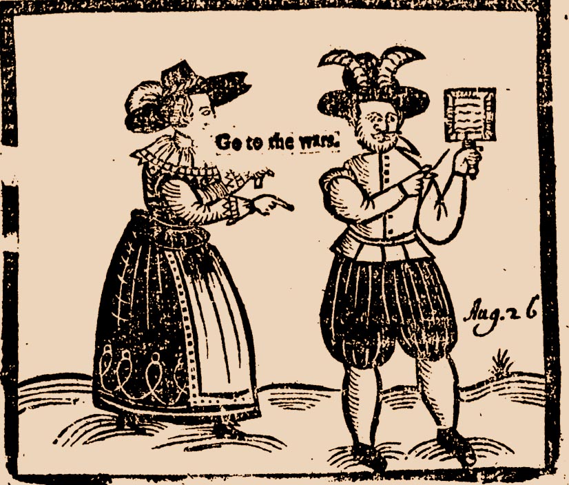 Illustration of cuckold from 17th-century satiric broadside.