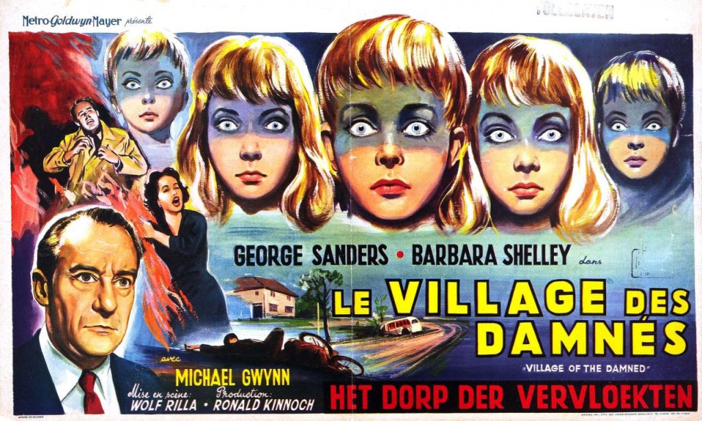 "Village of the Damned" poster, based on "The Midwich Cuckoos"