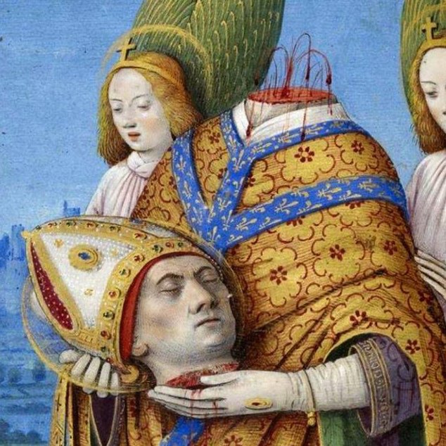 Detail: Louis XII of France Kneeling in Prayer (showing Denis), Jean Bourdichon 1468 - 1498