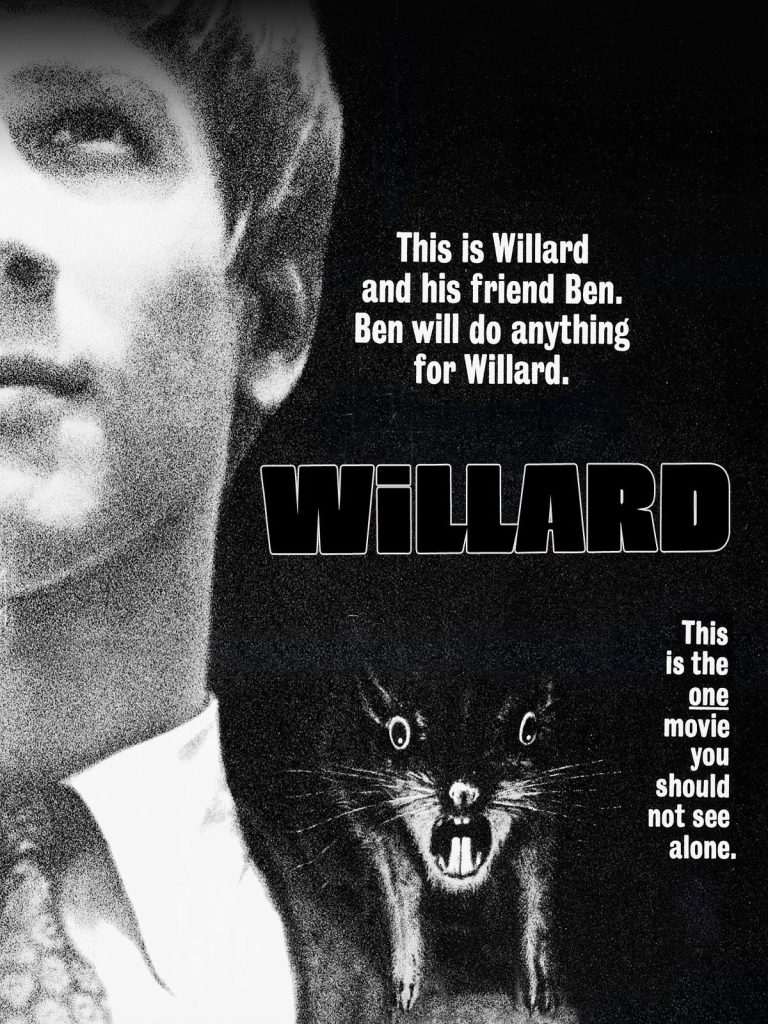 Movie poster for Willard, 1972