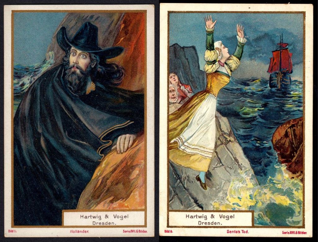 Hartwig & Vogel's Chocolate trading cards, "The Flying Dutchman" (1906)