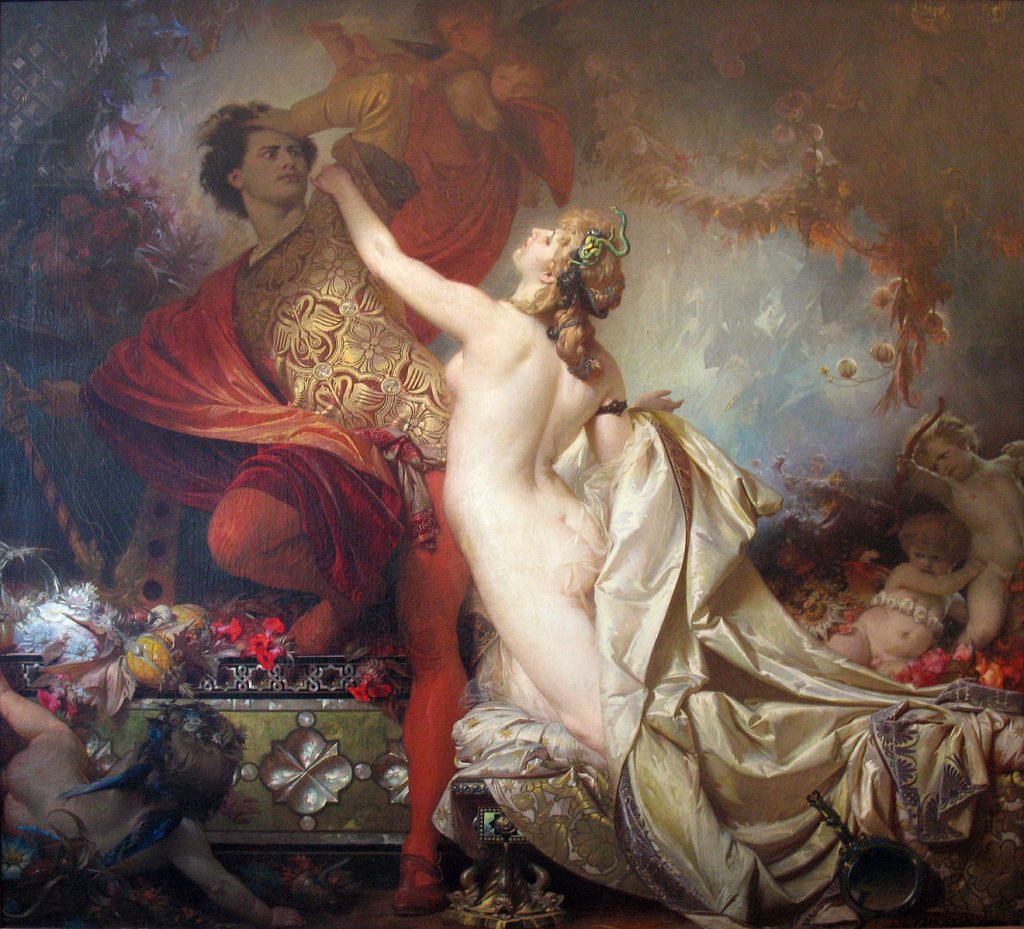 Tannhäuser und Venus, Otto Knille, 1873.