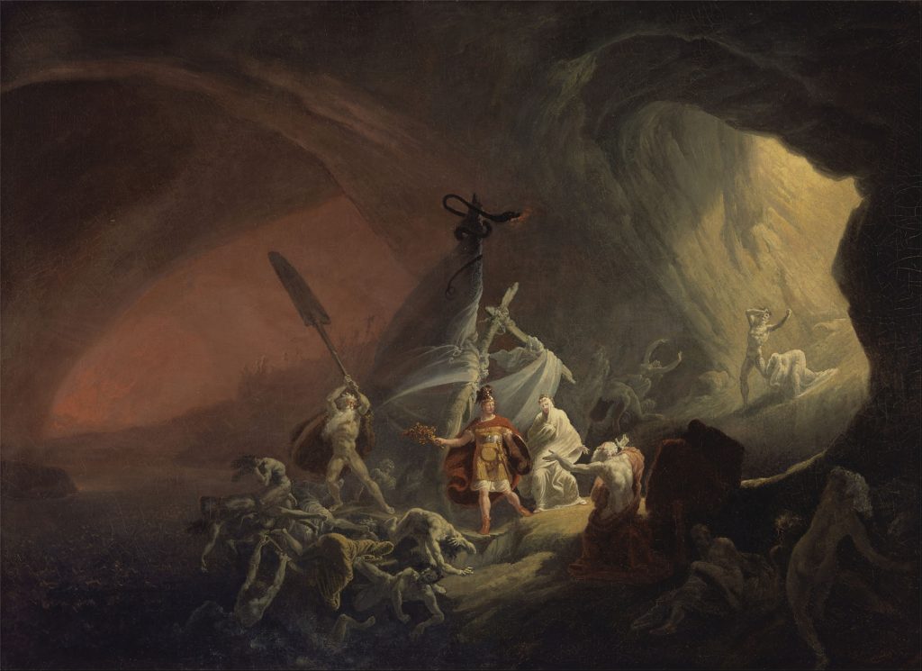 Aeneas and the Sibyl, artist unknown, ca 1800
