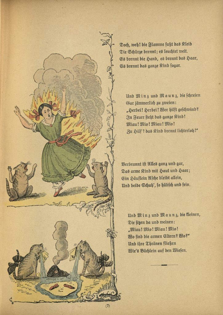 Struwwelpeter: "The Dreadful Story of Pauline and the Matches. 