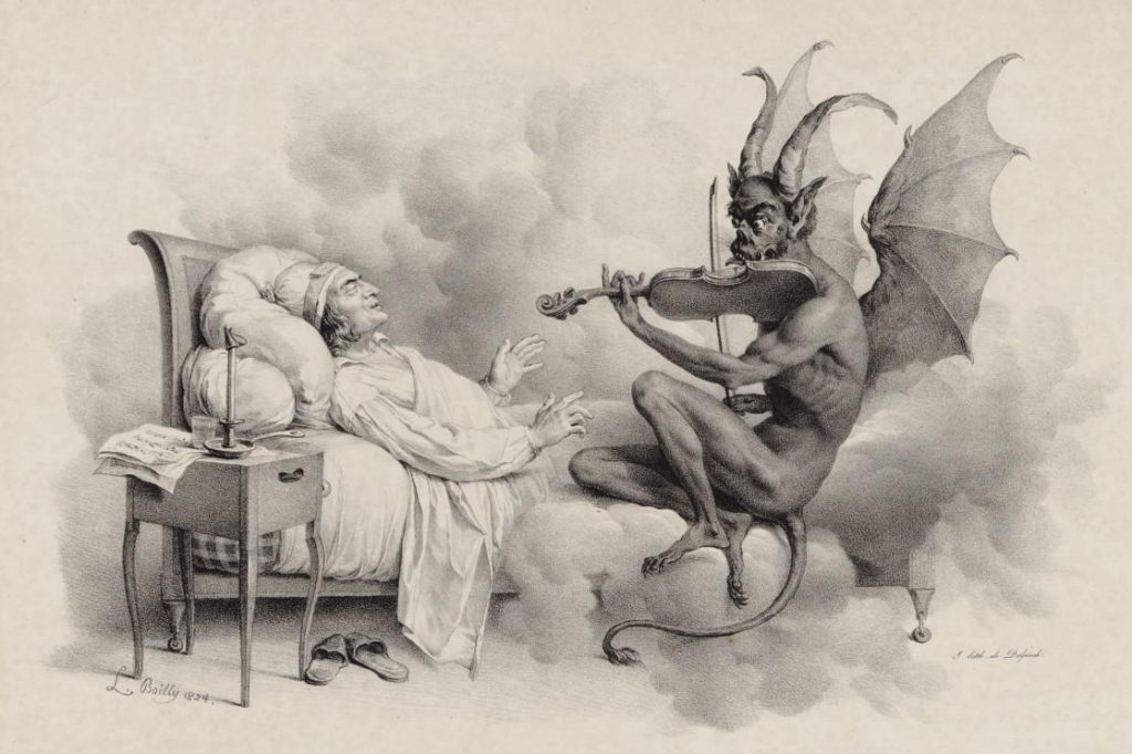 "Tartini's Dream," by Louis-Léopold Boilly (1824)