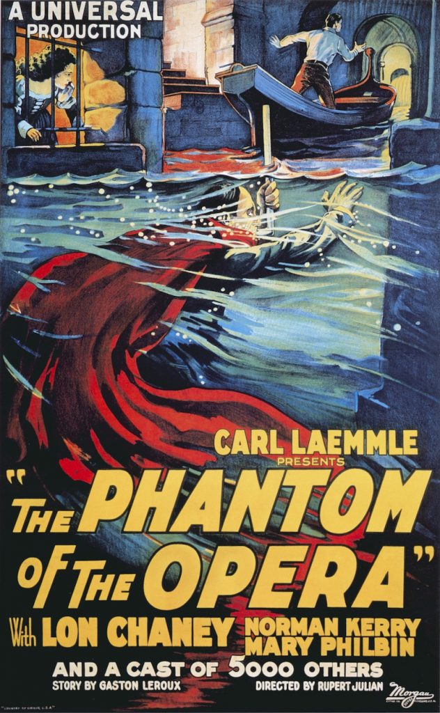 1925 Phantom poster showing underground lake