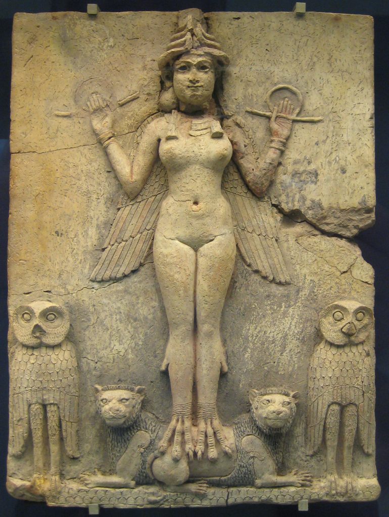 "Burney Relief" formerly thought to represent Lilith.