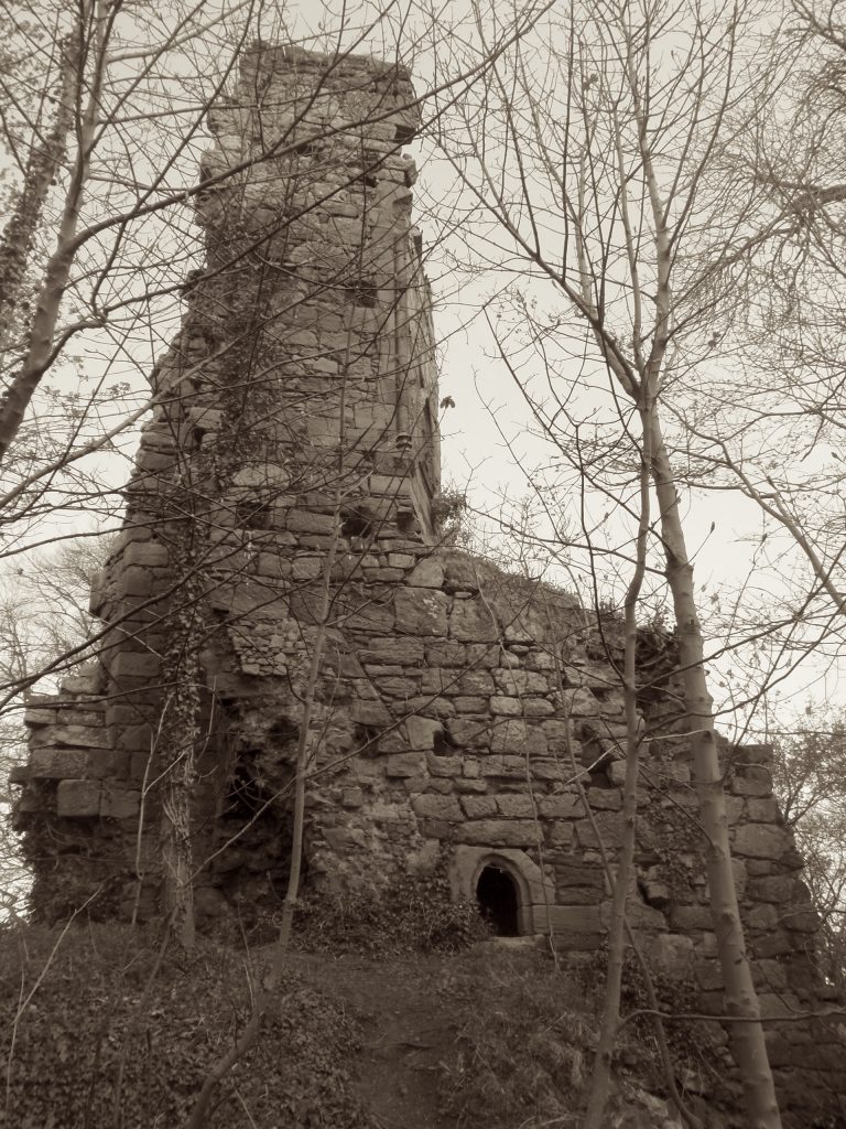 Ruins of "Goblin Hall," Yester Castle