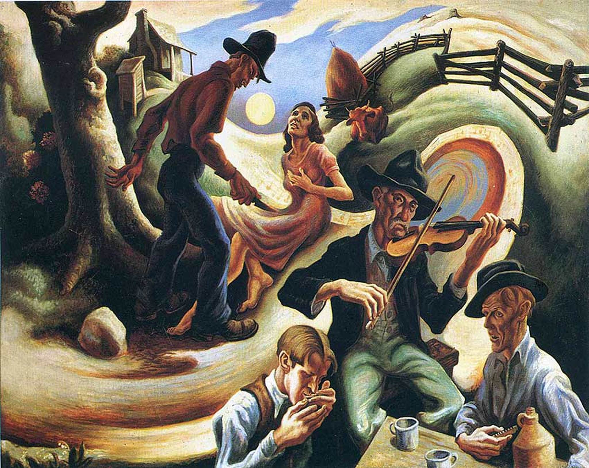 Thomas Hart Benton's "Ballad of the Jealous Lover"