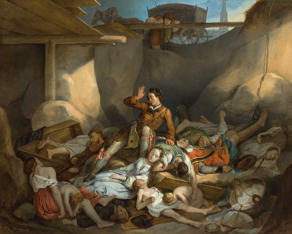 Augustin Awakes in the Plague Pit by Adam Brenner, 1841.