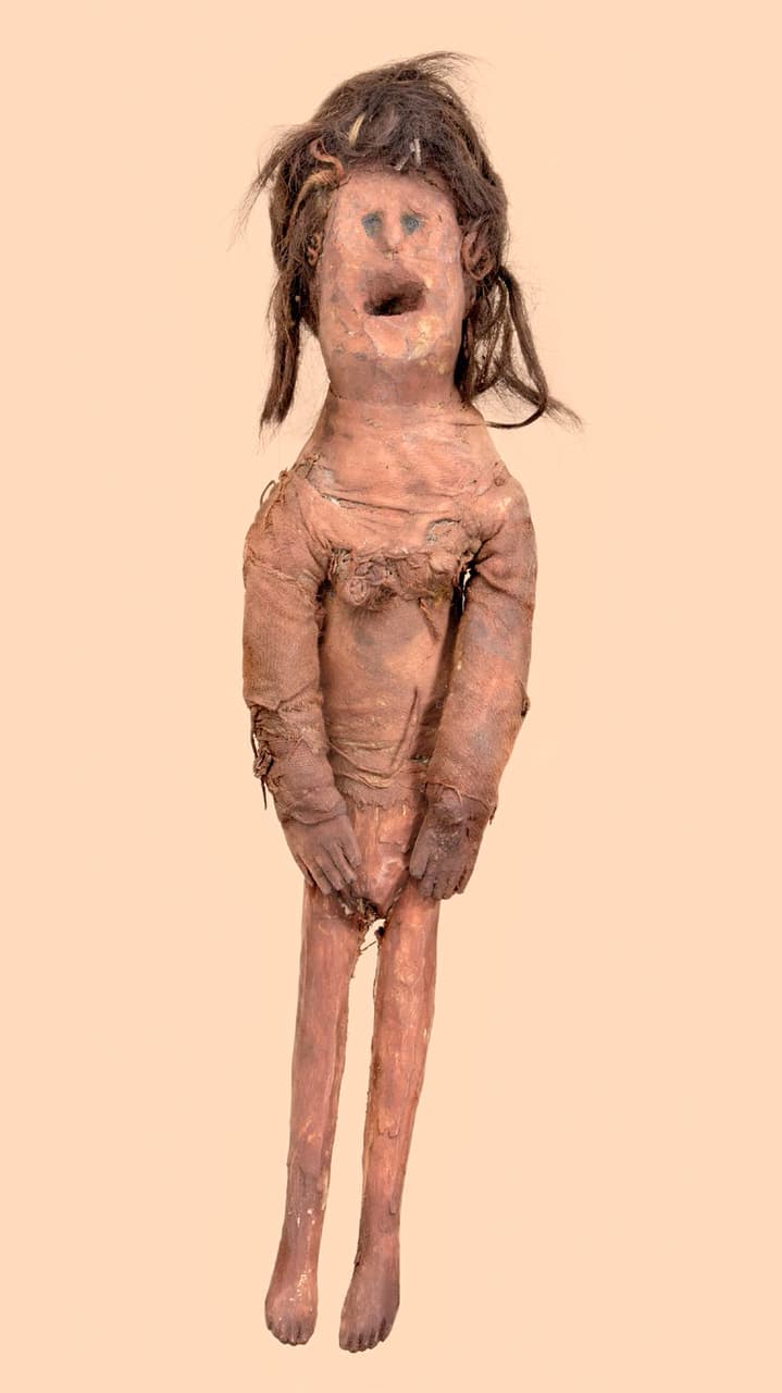 Sennentunschi puppet, from Rätischen Museum, Chur, Switzerland.