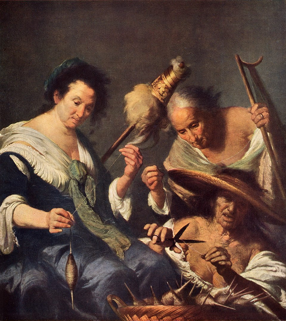 The Three Fates by Bernardo Strozzi, late 17th c